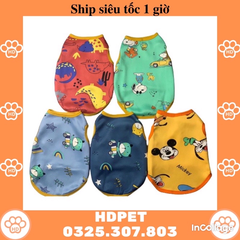 Áo Cho Chó Mèo Nỉ Hình Ngộ Nghĩnh Mùa Đông - Quần Áo Cho Chó Mèo Thú Cưng