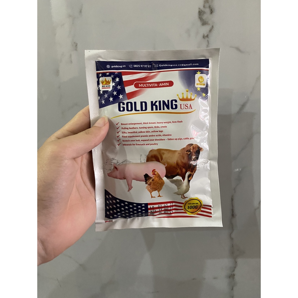 GOLDKING USA Siêu Vỗ Béo Vật Nuôi