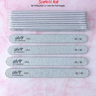 Lố 10 cây dũa phá gel phá bột dũa trung thẳng độ nhám 80