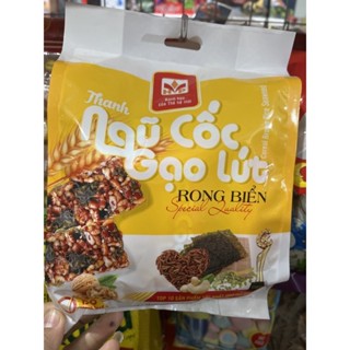 Thanh Cơm Gạo Lứt Ngũ Cốc Chà Bông , Ngũ Cốc Rong Biển , Thơm Ngon gói 290g