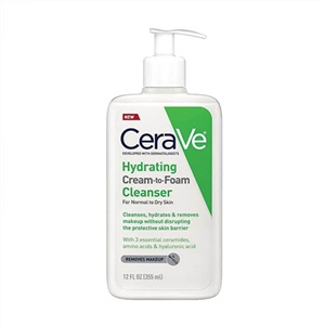 Sữa rửa mặt tẩy trang Cerave Hydrating Cream-to-Foam Cleanser