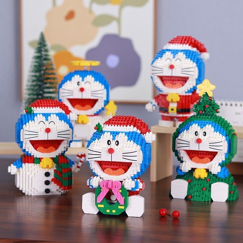 Đồ Chơi Giáng Sinh Lắp Ráp Mèo Máy Doraemon Doremon Kì Lân,Hoàng Đạo
