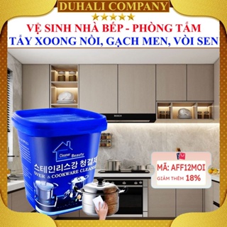 [2 HỘP] Bột Tẩy Xoong Nồi - Kem Tẩy Bếp Hàn Quốc - Bột Tẩy Rửa Đa Năng Làm Trắng Nồi, Chảo, Sàn Nhà Tắm,nhà Bếp - Duhali