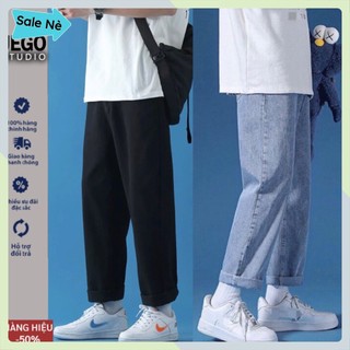 Quần jean nam Baggy phom suông rộng, quần bò nam ống đứng hottrend hàn quốc