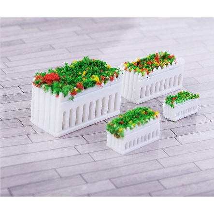 Mô Hình Chậu Hoa Trang Trí Vườn Mô Hình