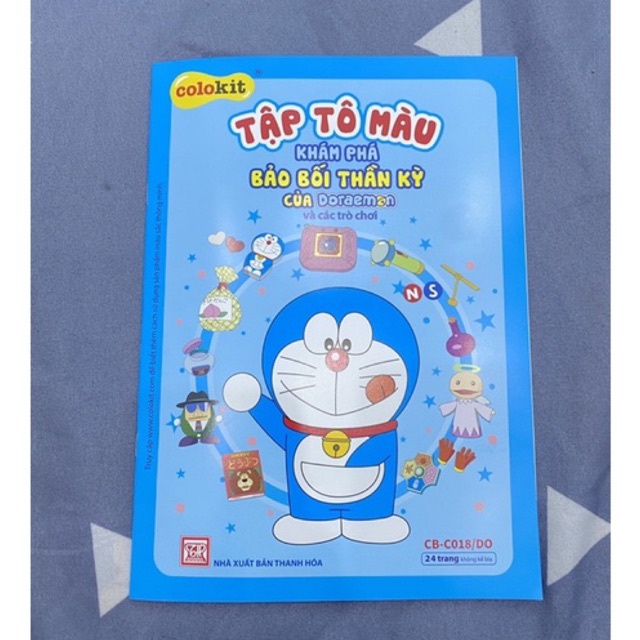 Tập tô màu Khám Phá Bảo Bối Doraemon
