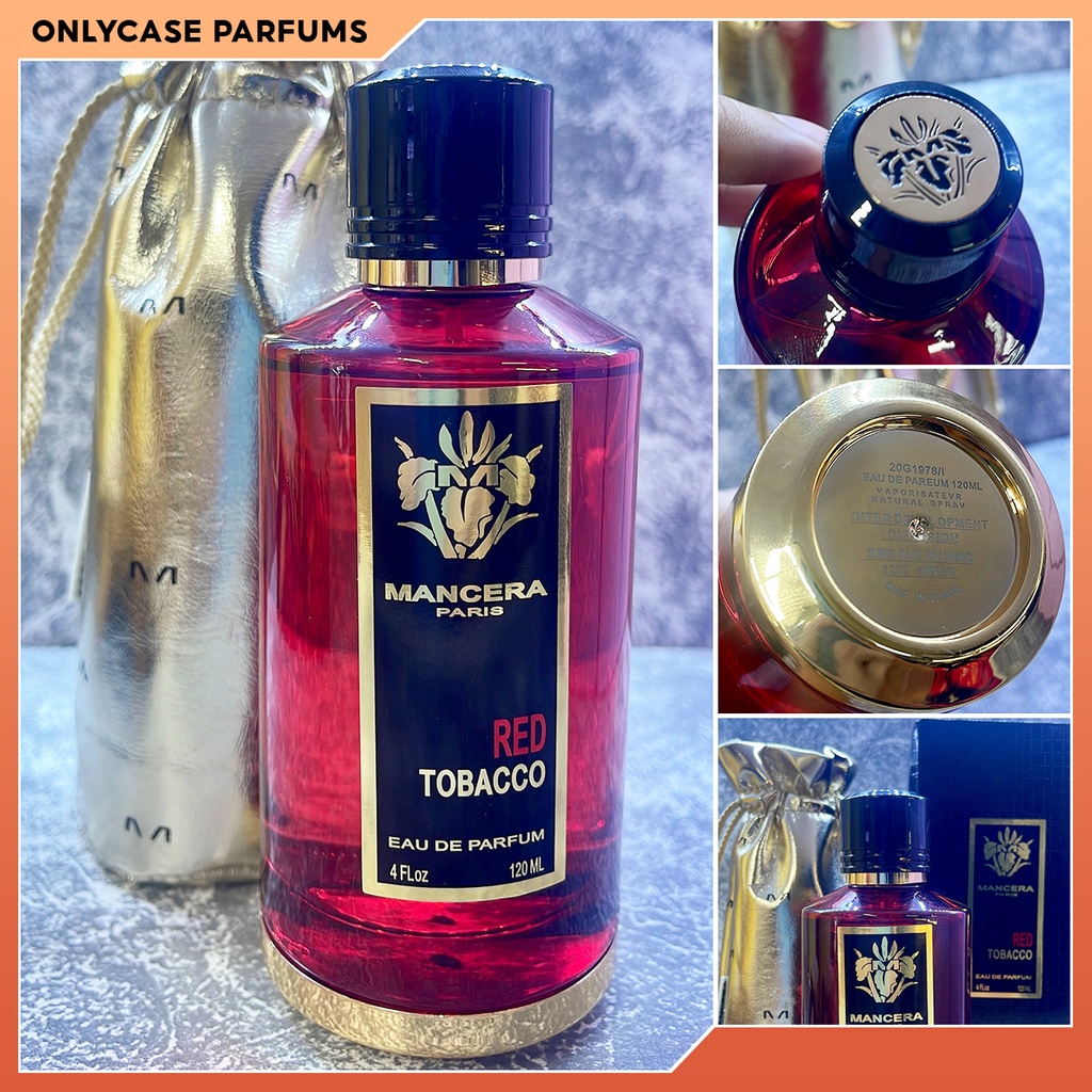 Nước Hoa Nam Hàng Pháp Mancera Red Tobacco chai 120ml . Lưu hương 12-14h