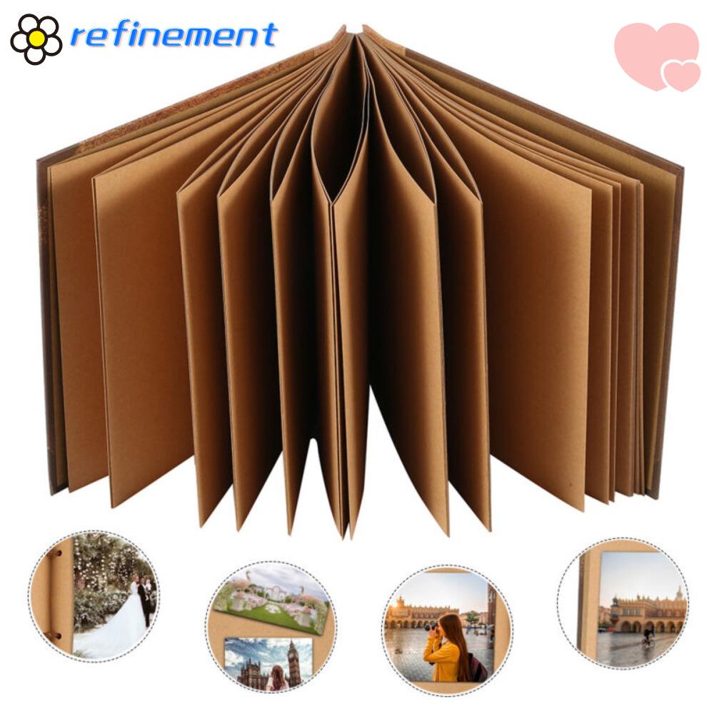 Sổ Lưu Trữ Ảnh Kỷ Niệm Bằng Giấy Kraft Phong Cách Vintage