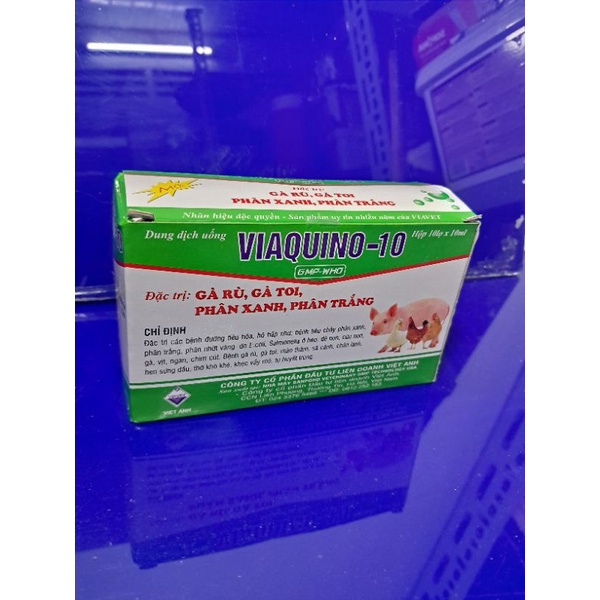 Phân trắng, phân xanh Viaquino-10 cho chim cảnh