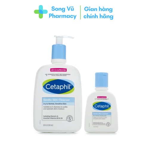 Sữa rửa mặt dịu nhẹ Cetaphil (Chai 100ml và 500ml)