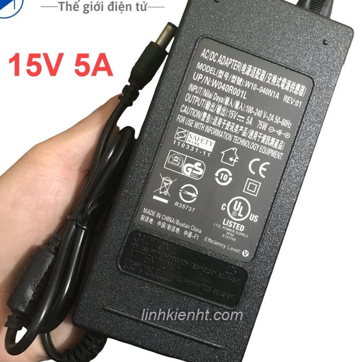 Nguồn sạc loa kéo 15V 5A nguồn ADAPTER 15V5A MỚI