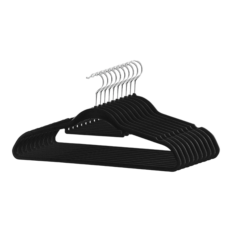 Bộ 10 Móc Treo Quần Áo Chống Trượt Có Thể Xoay Được