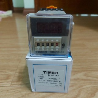 Đồng hồ đếm 8 chân tròn dh48j 220v