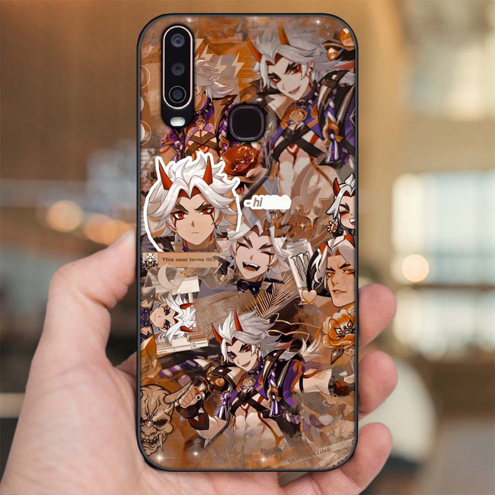 Ốp lưng Vivo Y12, Y15, Y17, U10 viền đen in hình Arataki Itto Genshin Impact