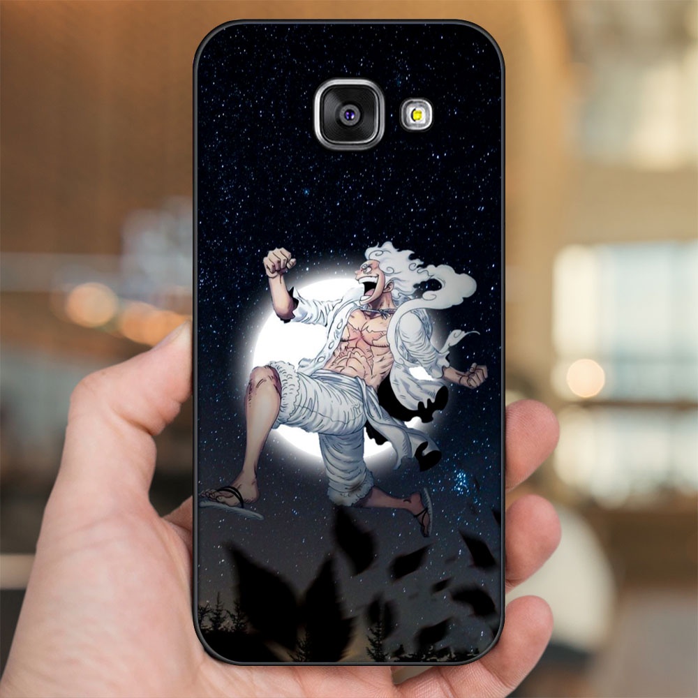 Ốp lưng Samsung A3 2016, A5 2016, A7 2016 viền đen in hình Luffy Gear 5 Nika One Piece Đảo Hải Tặc