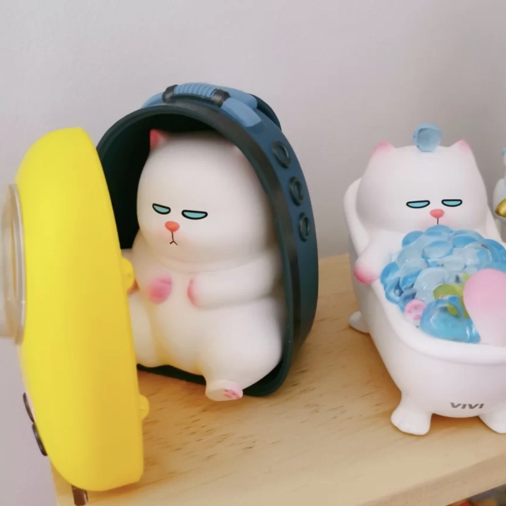 ★Đồ Chơi Hgtoys Hgtoys★  [] Búp Bê Popmart VIVICAT Lười Biếng Loạt Hộp Bí Ẩn Trang Trí Thời Th