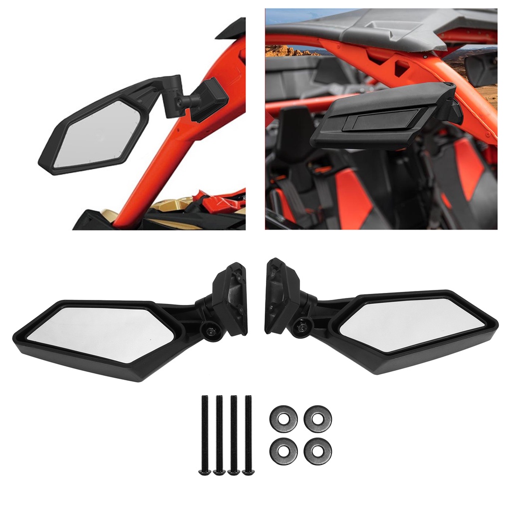 Có thể bán buôn Gương chiếu hậu 2PCS 715002898 Thay thế cho Can Am Maverick X3 Turbo 2017‑2022 Vermont055 Hàng giao ngay