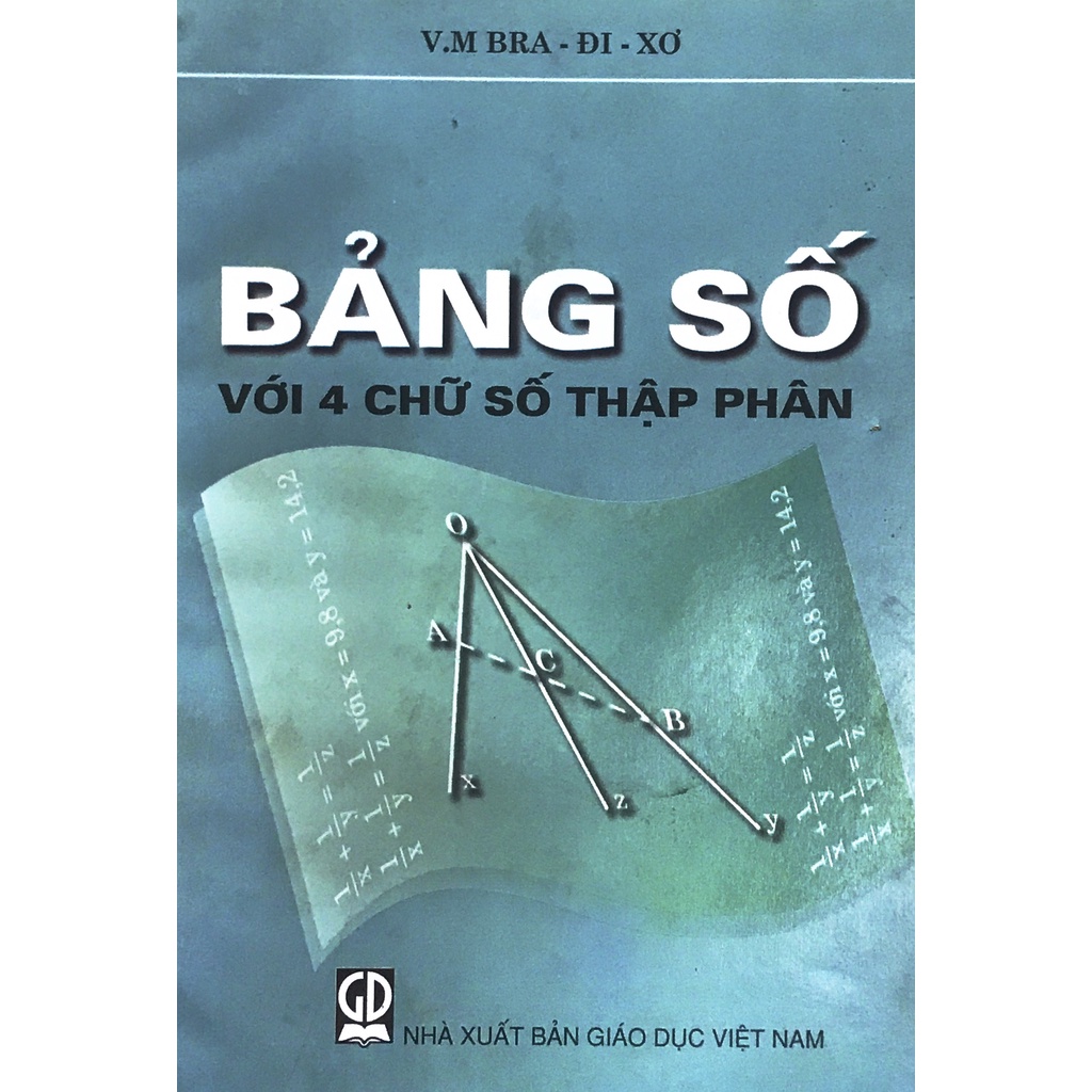 Sách - Bảng số với 4 chữ số thập phân