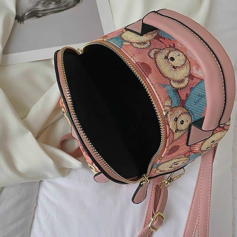 Balo Gấu Màu Hồng size to 40cm Để Vừa Sách Vở Hình Ngộ Nghĩnh Dễ Thương