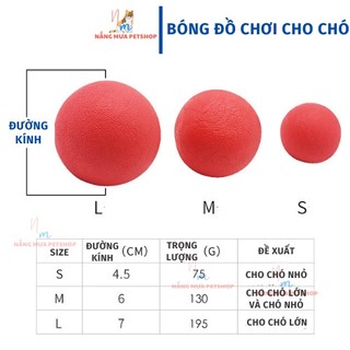 Bóng cao su đặc, đồ chơi cho chó