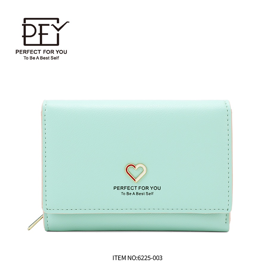 Ví Mini Nhiều Ngăn Đựng Thẻ Chất Lượng Cao Phong Cách Hàn Quốc Cho Nữ Perfect For You 6225-003