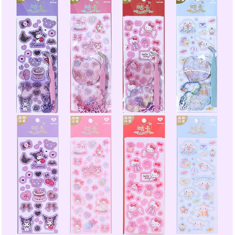 SANRIO Bộ 4 Thẻ Đồ Chơi Super Cost-Effive / Mymelody Kuromi Cinnamoroll Cuckoo Làm Quà Tặng Sinh Nhật Cho Bé
