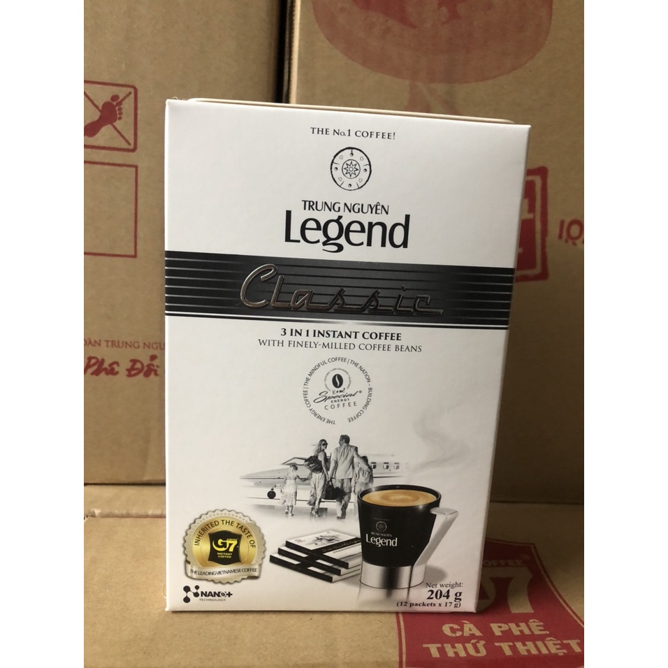 Cà phê hòa tan Legend Classic - Trung Nguyên - Hộp 204gr