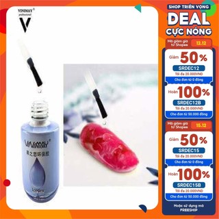 Top giọt sương Vinimay, gel tạo loang vân đá Thiên Di Nail