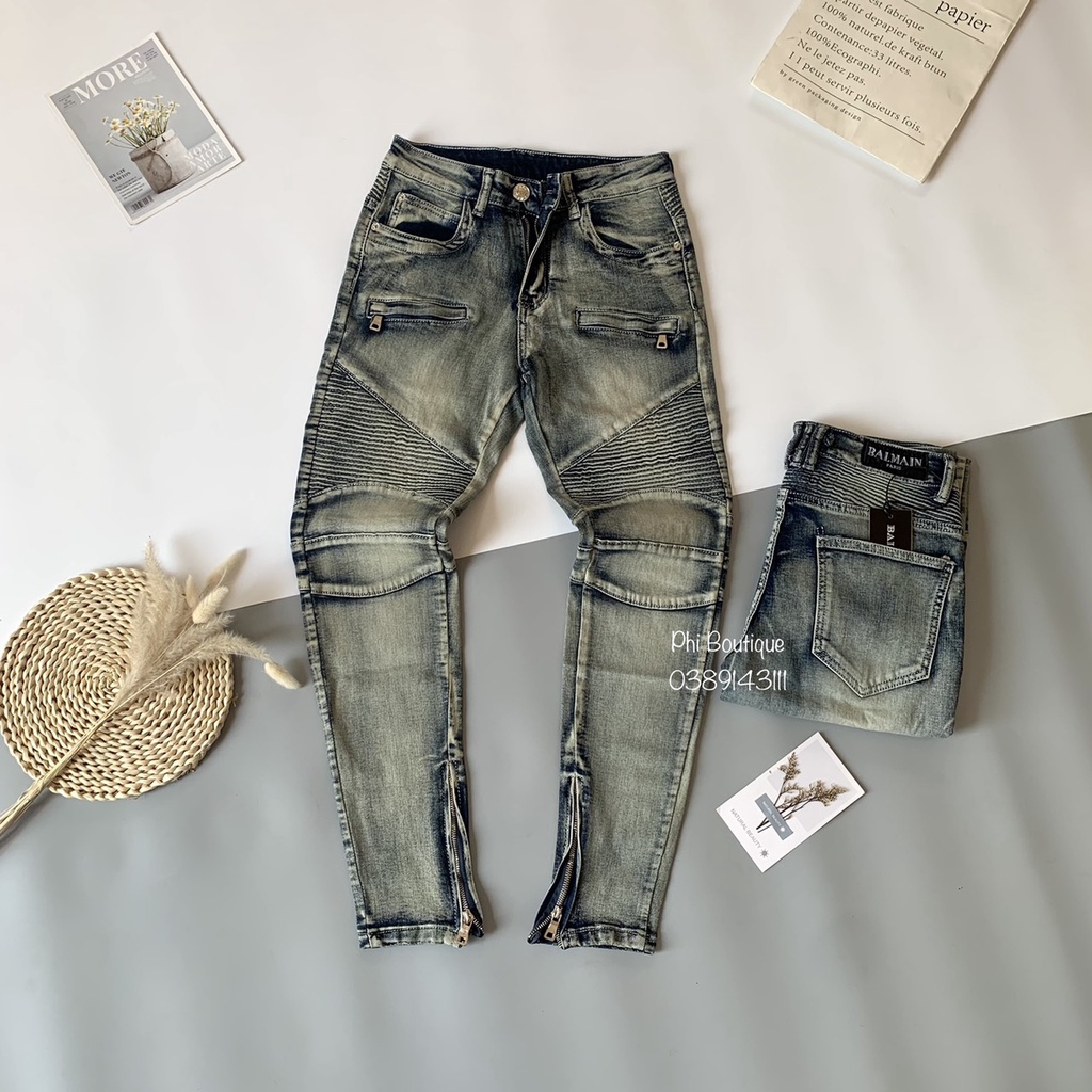 [Video] Quần Jean Nam Ống Khoá Phối Vải Nhăn Cực Sang | BigBuy360 - bigbuy360.vn