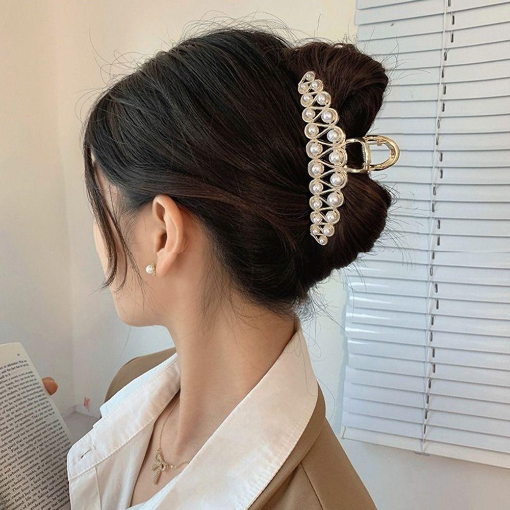 Kẹp Tóc Móng Vuốt Gợn Sóng Phong Cách Hàn Quốc Thanh Lịch Dành Cho Nữ