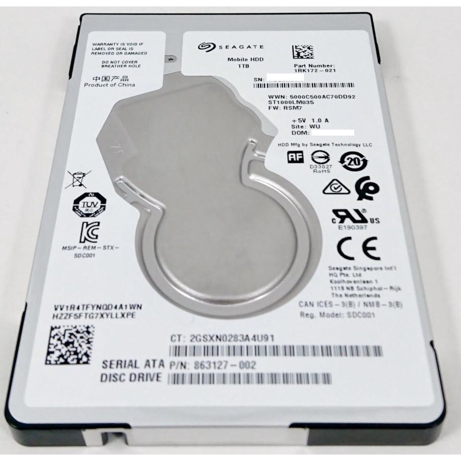 Ổ cứng HDD LAPTOP 2.5 1TB / 1000GB hàng zin bóc máy BH 3TH