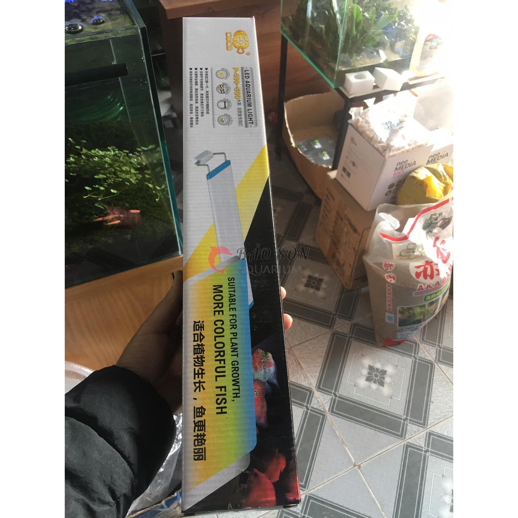 Đèn LED máng COCO ánh sáng RGB  dùng bể 30-60cm dành cho bể cá, bể thủy sinh