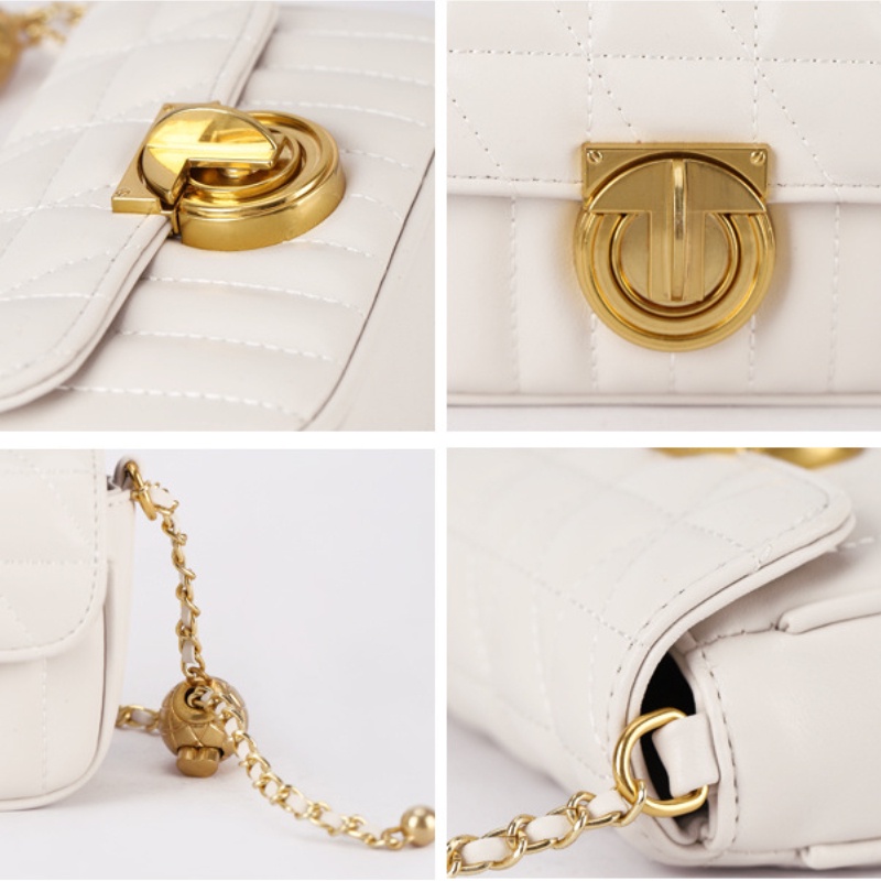 Túi Xách Da pu Đính Ngọc Trai Thời Trang Cao Cấp Cho Nữ