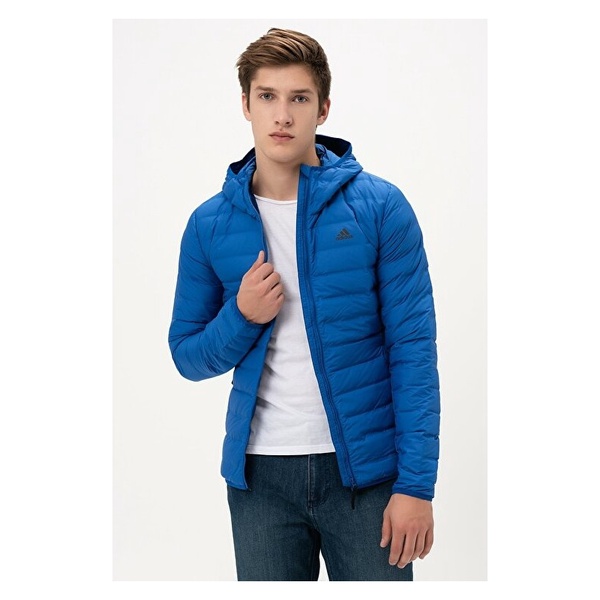 Áo Phao Lông Vũ Outdoor protection against cold Stay Warm Sports hooded down jacket Blue CY8737 sẵn size S M á