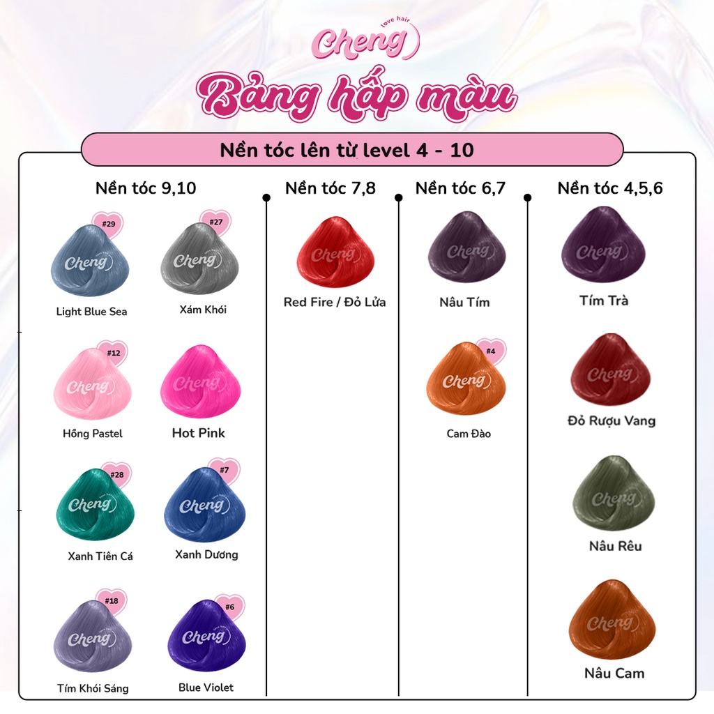 Thuốc Nhuộm Hấp Màu Phục Hồi Ziemlich - Thuốc Nhuộm Tóc Semi-permanent Cho Tóc Tẩy | Chenglovehair, Chenglovehairs