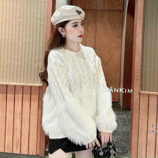 Áo len tay lông mềm mịn hàng Quảng Châu cực xinh