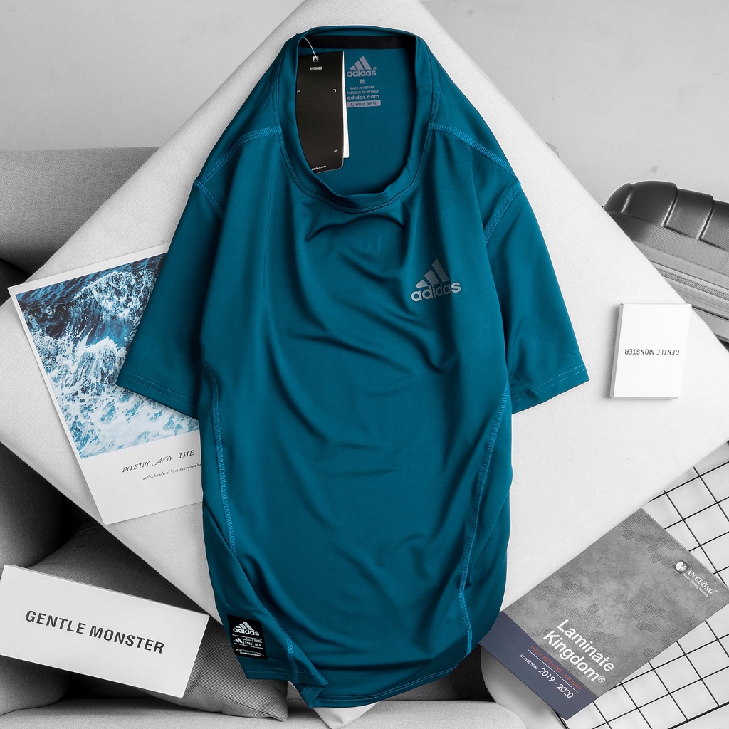 Áo thun lạnh nam thể thao, áo tập gym nam chất vải thun poly 4 chiều co dãn thoải mát thấm hút tốt - A38