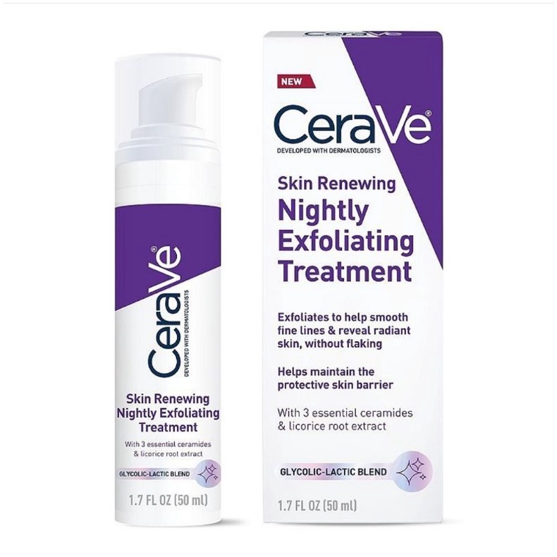 Tinh chất Cerave Skin Renewing Nightly Exfoliating Treatment (50ml)