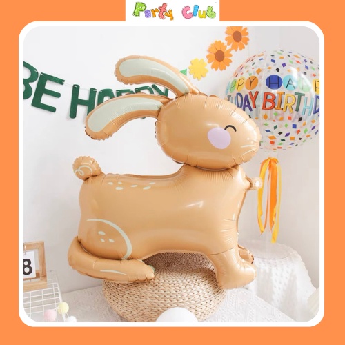 Bóng bay thỏ 4D trang trí tiệc sinh nhật cho bé
