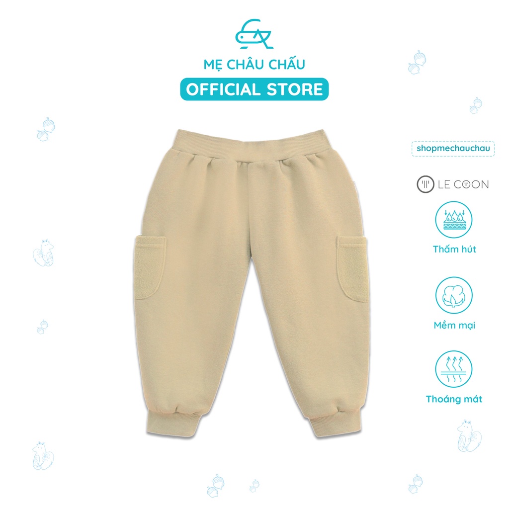 Le Coon Quần Dài Nỉ Túi Hông Lecoon (Size 3-6 Tháng đến 24-36 Tháng)