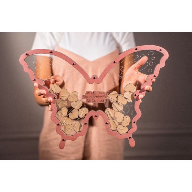 Hộp BƯỚM BƯỚM ký tên tiệc cưới|Buterfly guest book Thegioipuzzle