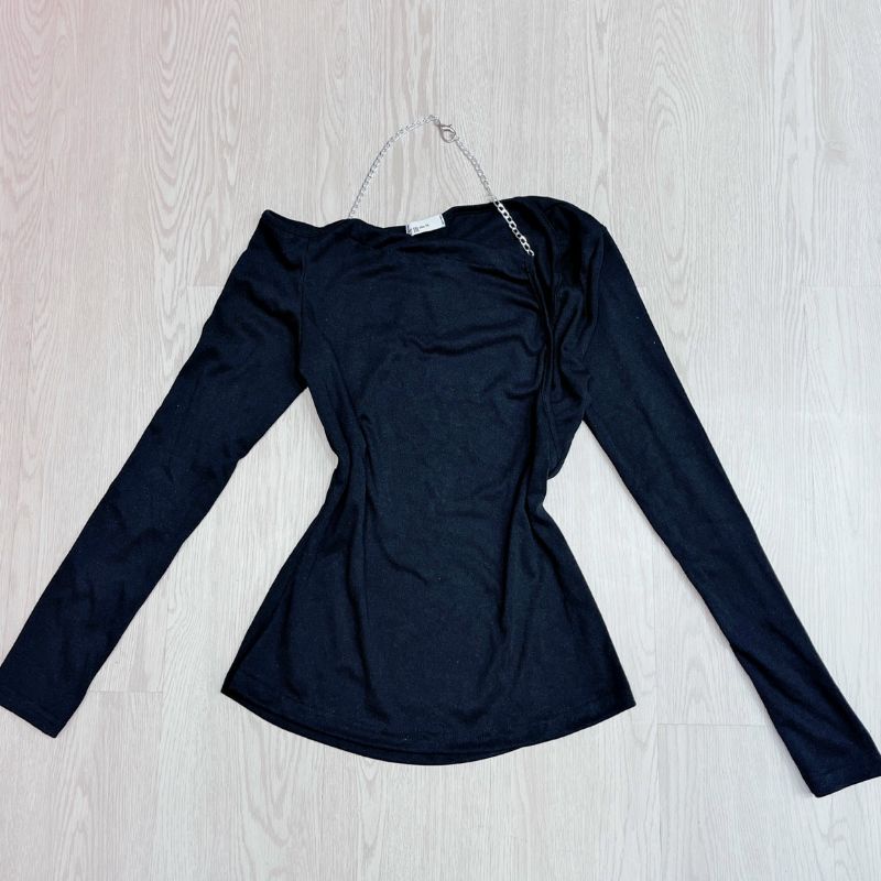 Áo phối xích tay dài thun borip đẹp