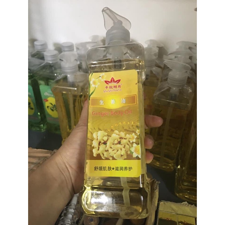 Tinh dầu massage body Gừng | Dầu massage gừng 500/750ml