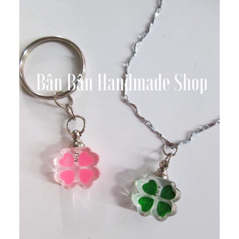 Móc khoá khắc tên hạt gạo, móc khóa cặp dễ thương