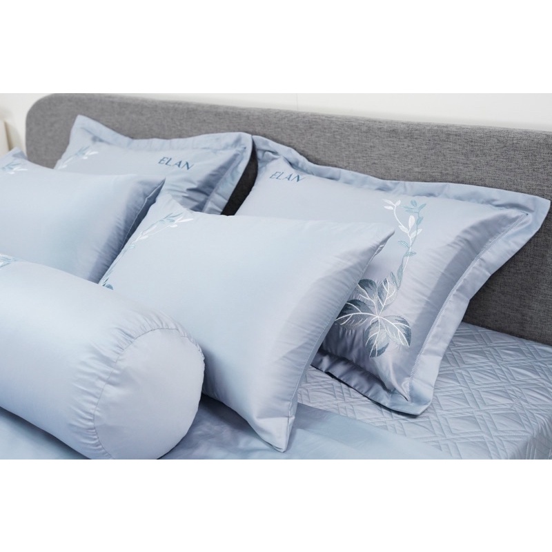 Bộ chăn ga gối Satin thêu cao cấp Elan ST 2335