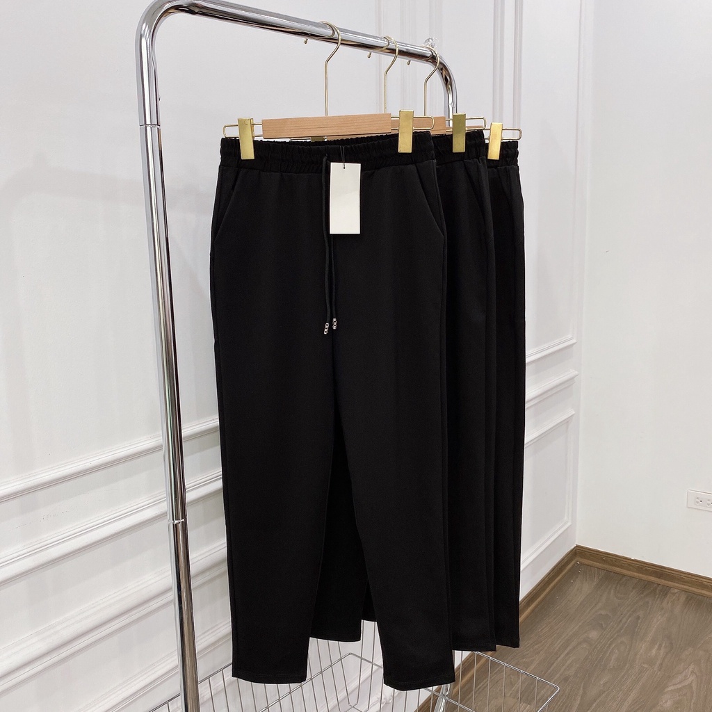 Quần Jogger nữ Cham Thể Thao, Co Giãn, Cạp Cao, Dây Rút