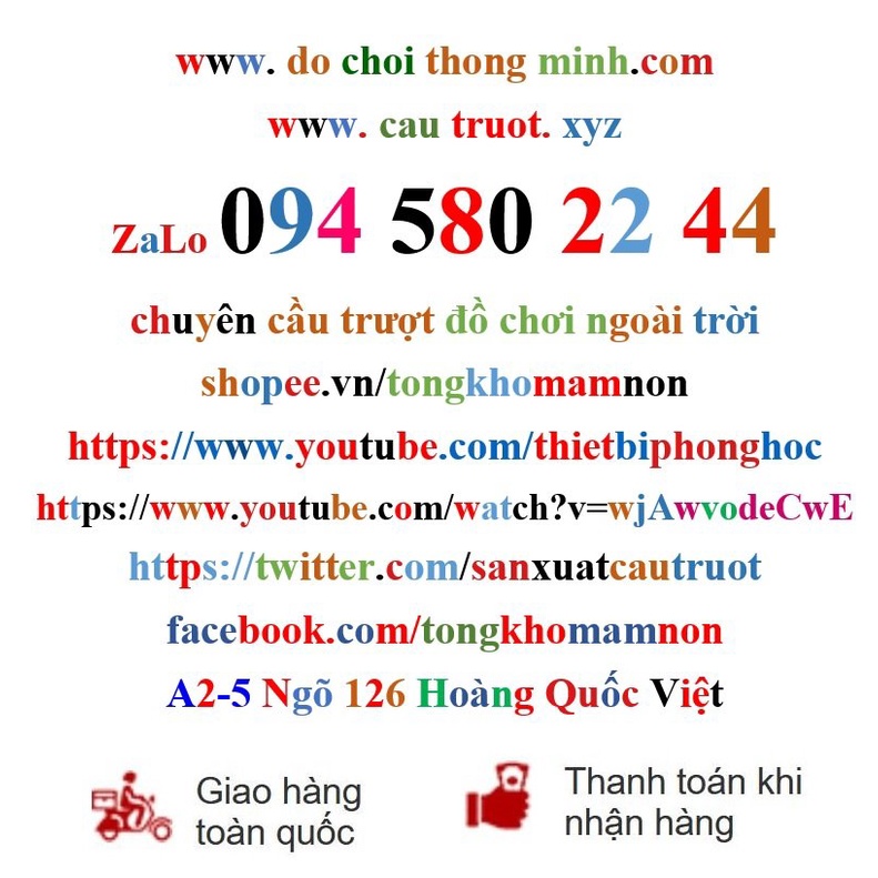 Thiết bị trường học liên hoàn xích đu, cầu trượt, bóng rổ con thỏ