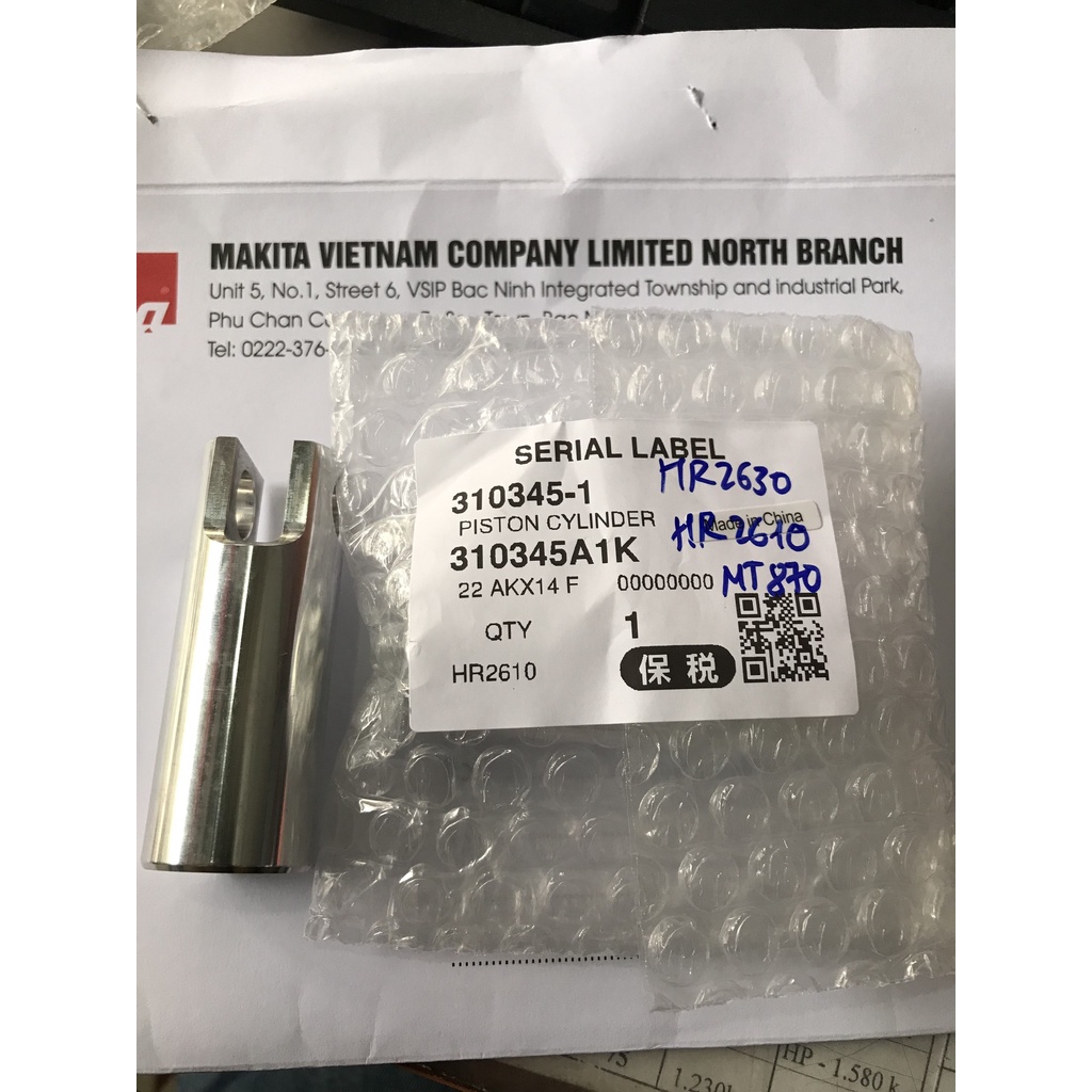 Xi lanh máy khoan bê tông HR2630-2610 - mt870-mt871 (310345-1)