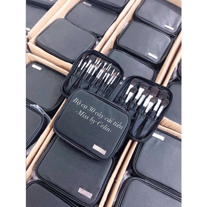 Bộ cọ trang điểm Celin 30 cây lông thú chính hãng kèm bao da Celin CAO CẤP