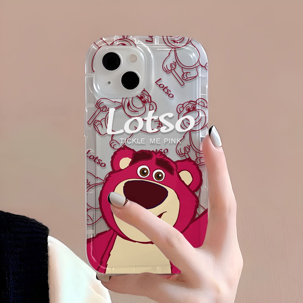 Ốp Điện Thoại Tpu Viền Dẻo In Hình Lotso Đáng Yêu Cho iphone 14promax 11 13 12 7Plus 6 6s XR X XS Max